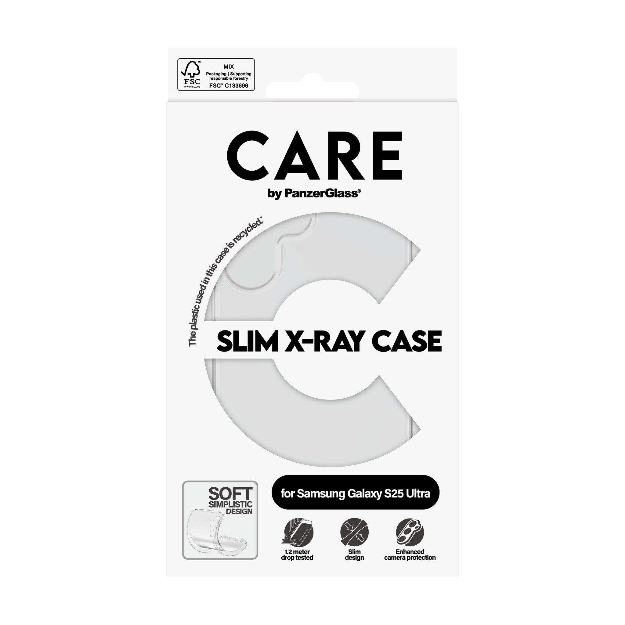 CARE by PanzerGlass® Fashionable Case Transparent X-Ray Soft Basic Samsung Galaxy S25 Ultra